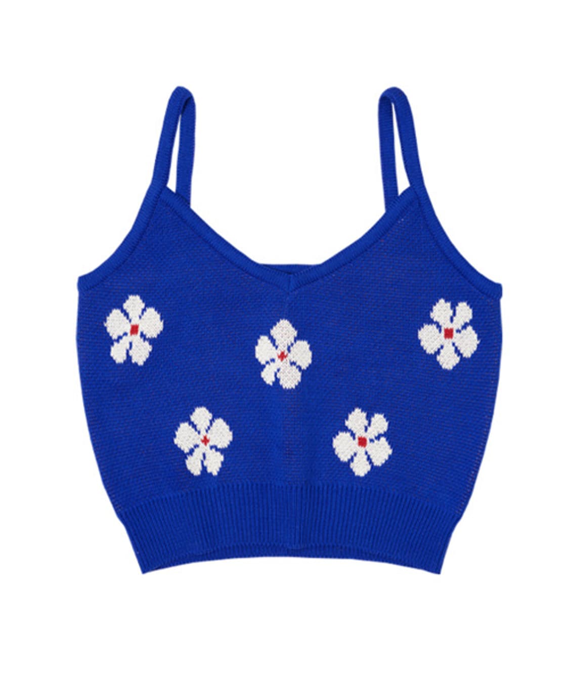 시야주 코튼플라워 자카드 뷔스티에 블루 상품이미지3