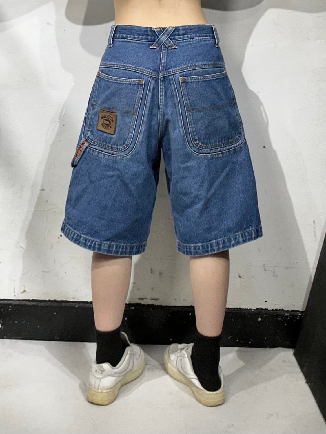 90s LUGZ 증청 배기핏 올드스쿨 카펜터 버뮤다 데님 반바지 30 상품이미지3