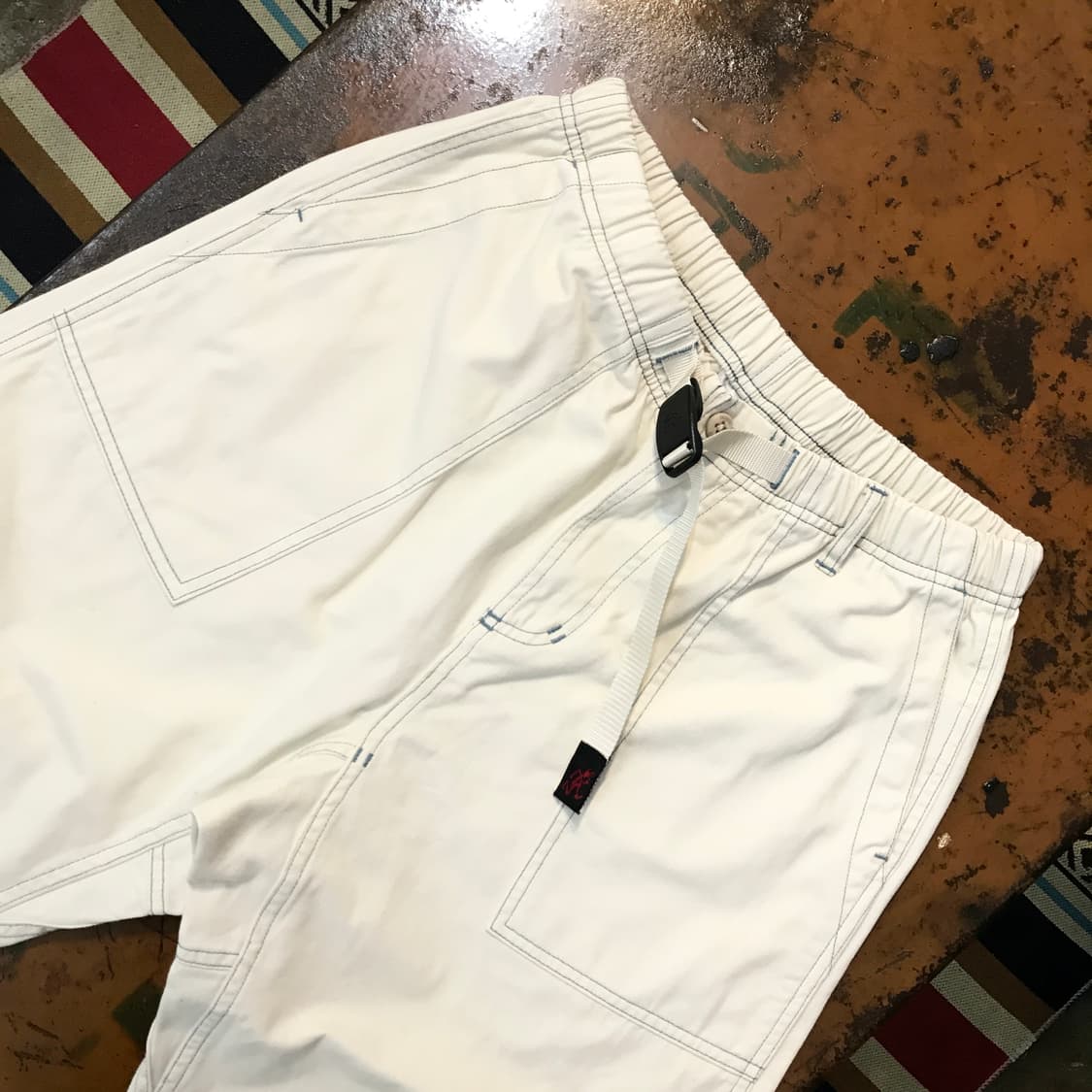 그라미치 크림 아이보리 밴딩 퍼티그 팬츠 허리 28 31 사이즈 상품이미지4