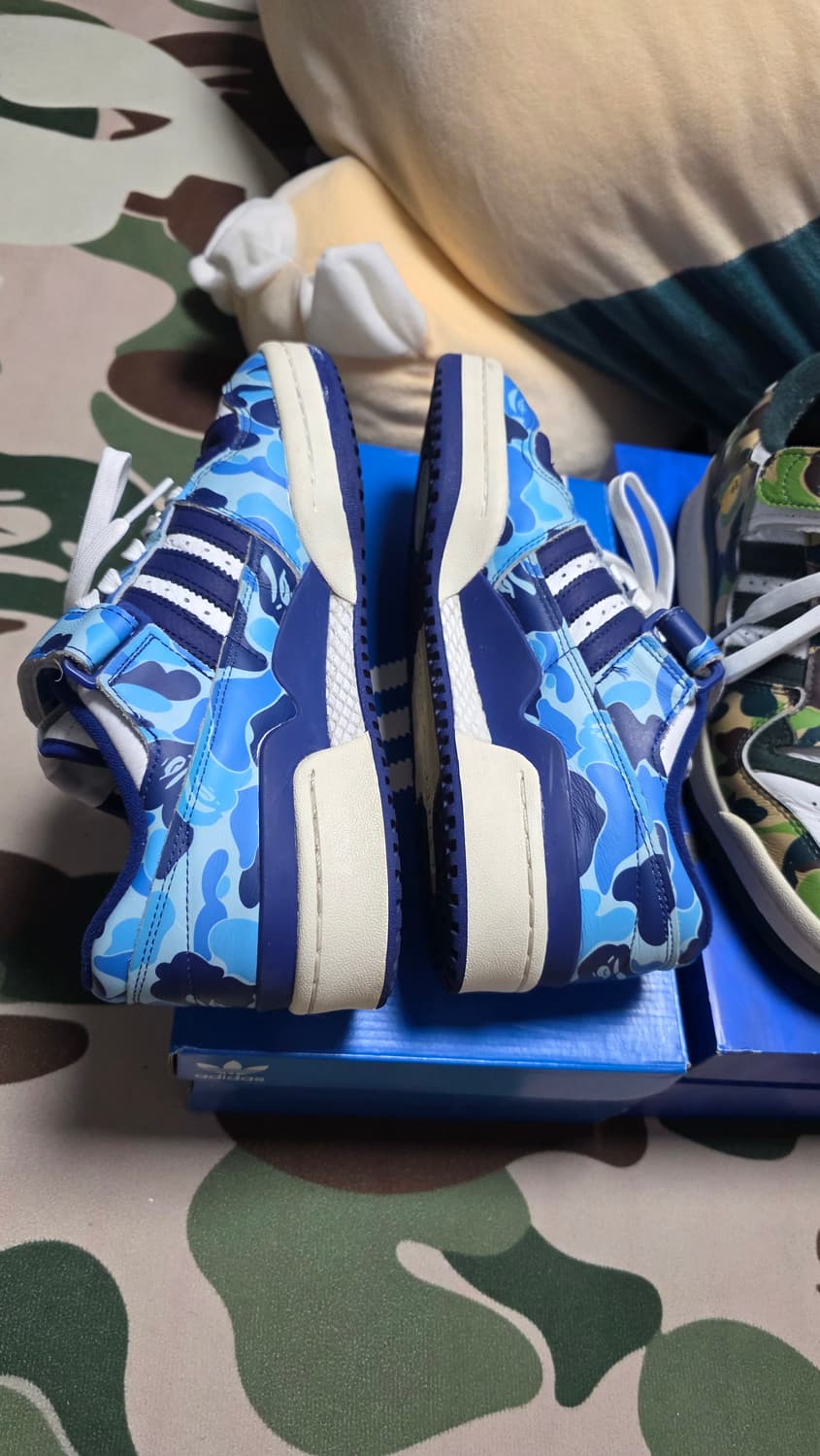 260 베이프 아디다스 포럼 로우 블루 카모  BAPE adidas 상품이미지6