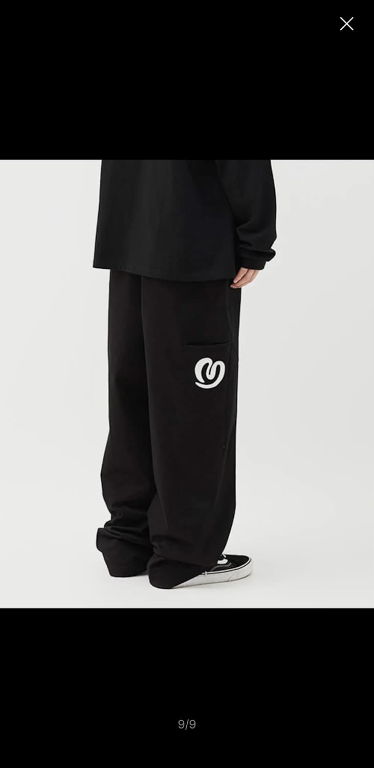 밈더워드로브 코튼팬츠 블랙 L 상품이미지3