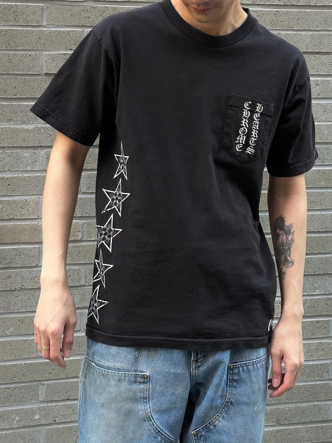 90’s 올드 크롬하츠 퍽유 티셔츠 USA Made 상품이미지3