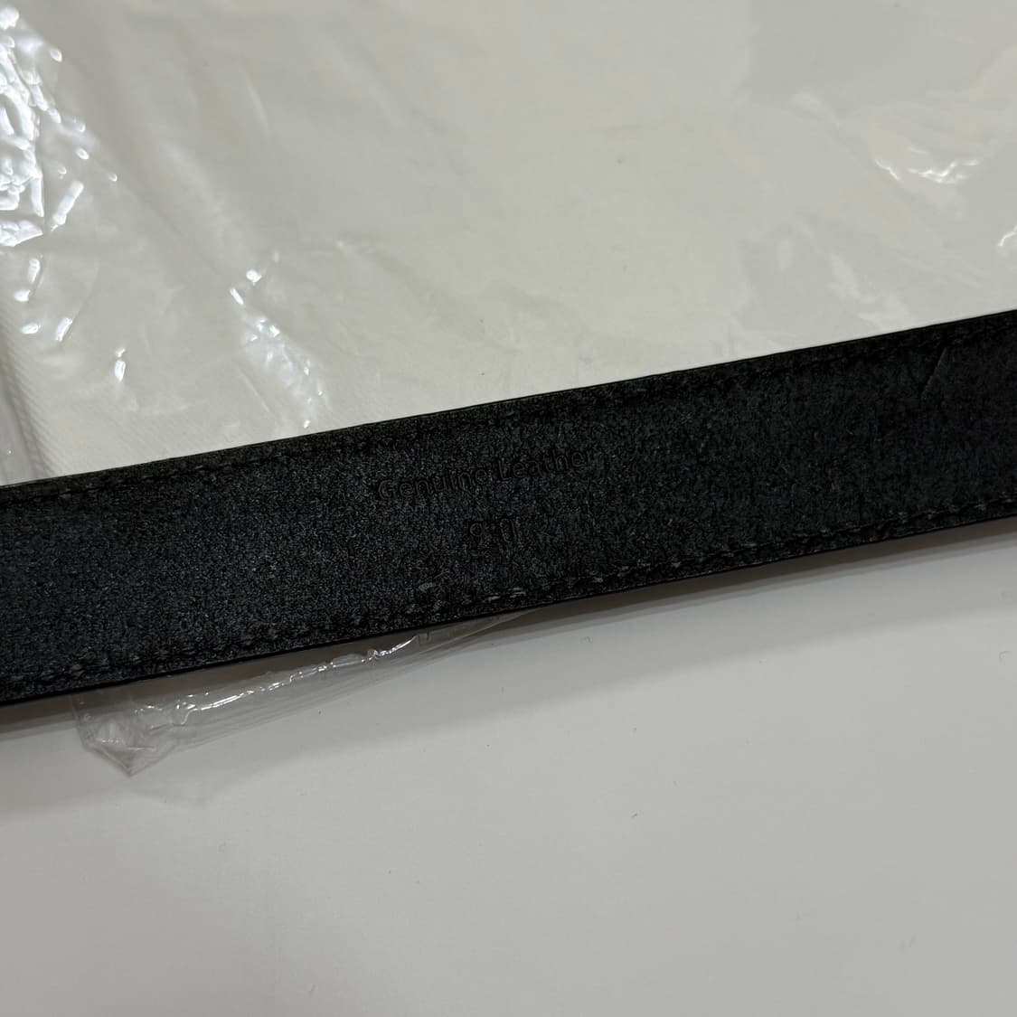 (90) 르메르 미니멀 웨스턴 벨트 카우 레더 블랙  상품이미지5