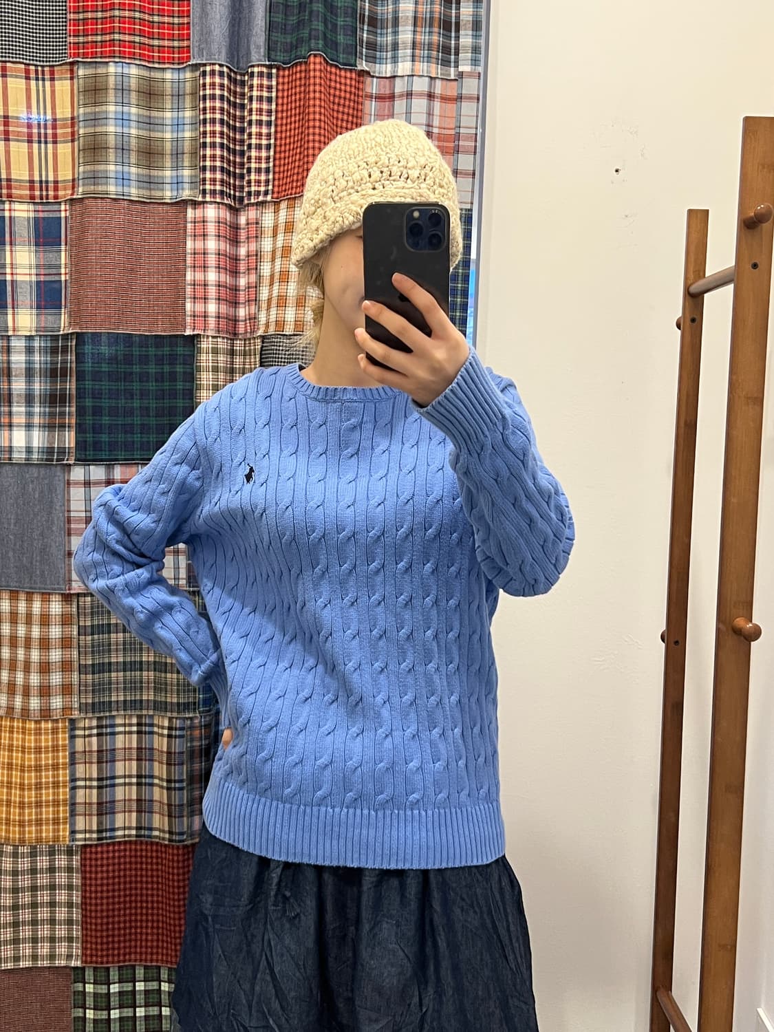 폴로 스카이블루 니트 상품이미지4