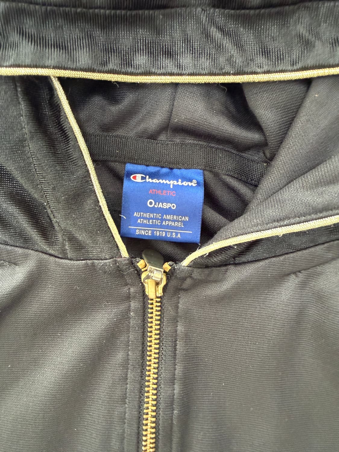 챔피온(Champion) 골드 스크립트 후드 집업 상품이미지3