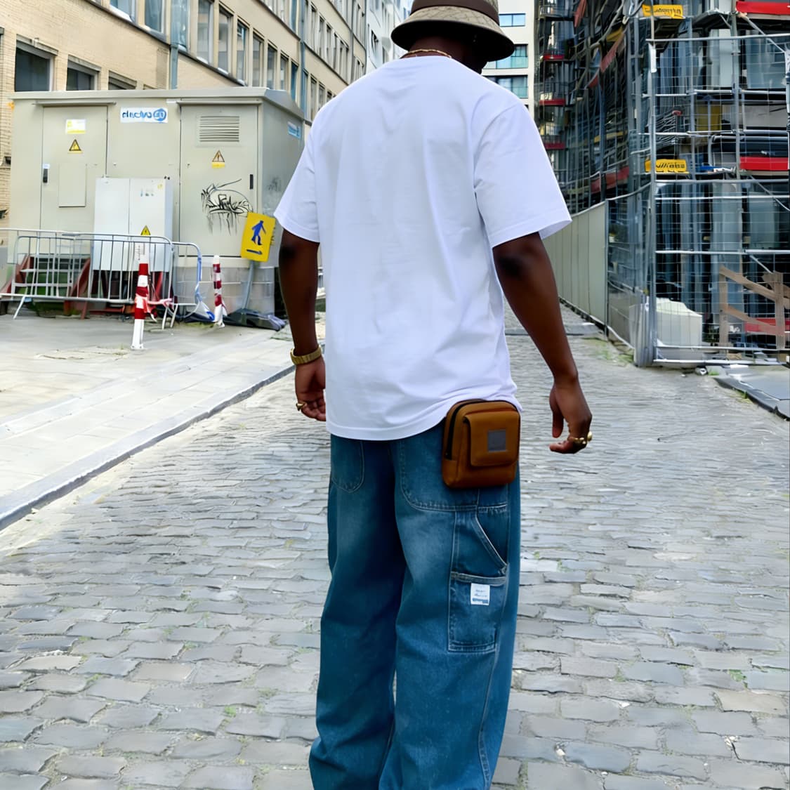 커스텀 미키 프린트 오버사이즈 반팔 상품이미지5