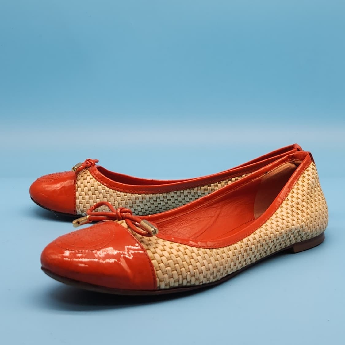 ooo 토리버치 라탄 여성플랫슈즈 7.5 245 상품이미지1