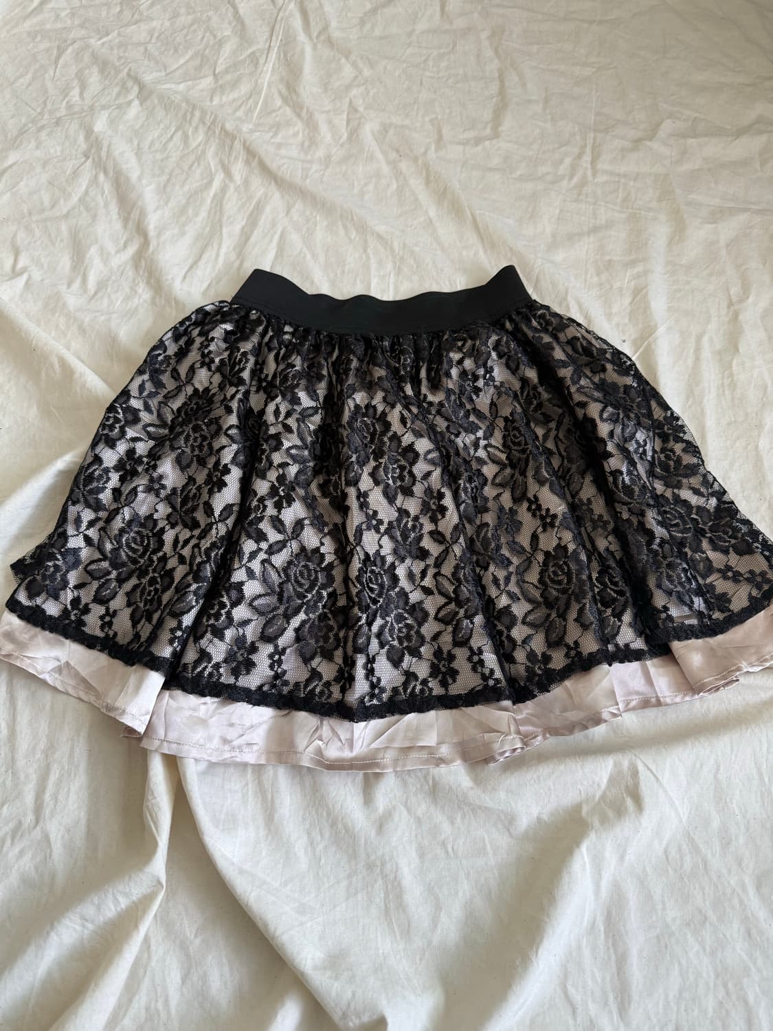 블랙 오리엔탈 미니 스커트 상품이미지1