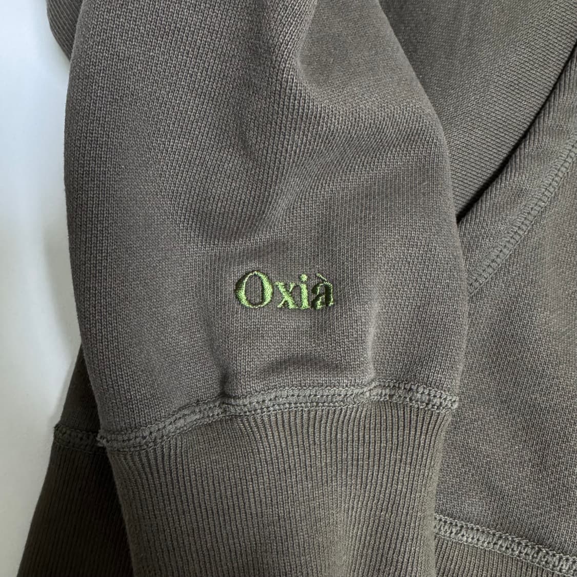Oxia House 카키색 후드티 S 상품이미지4
