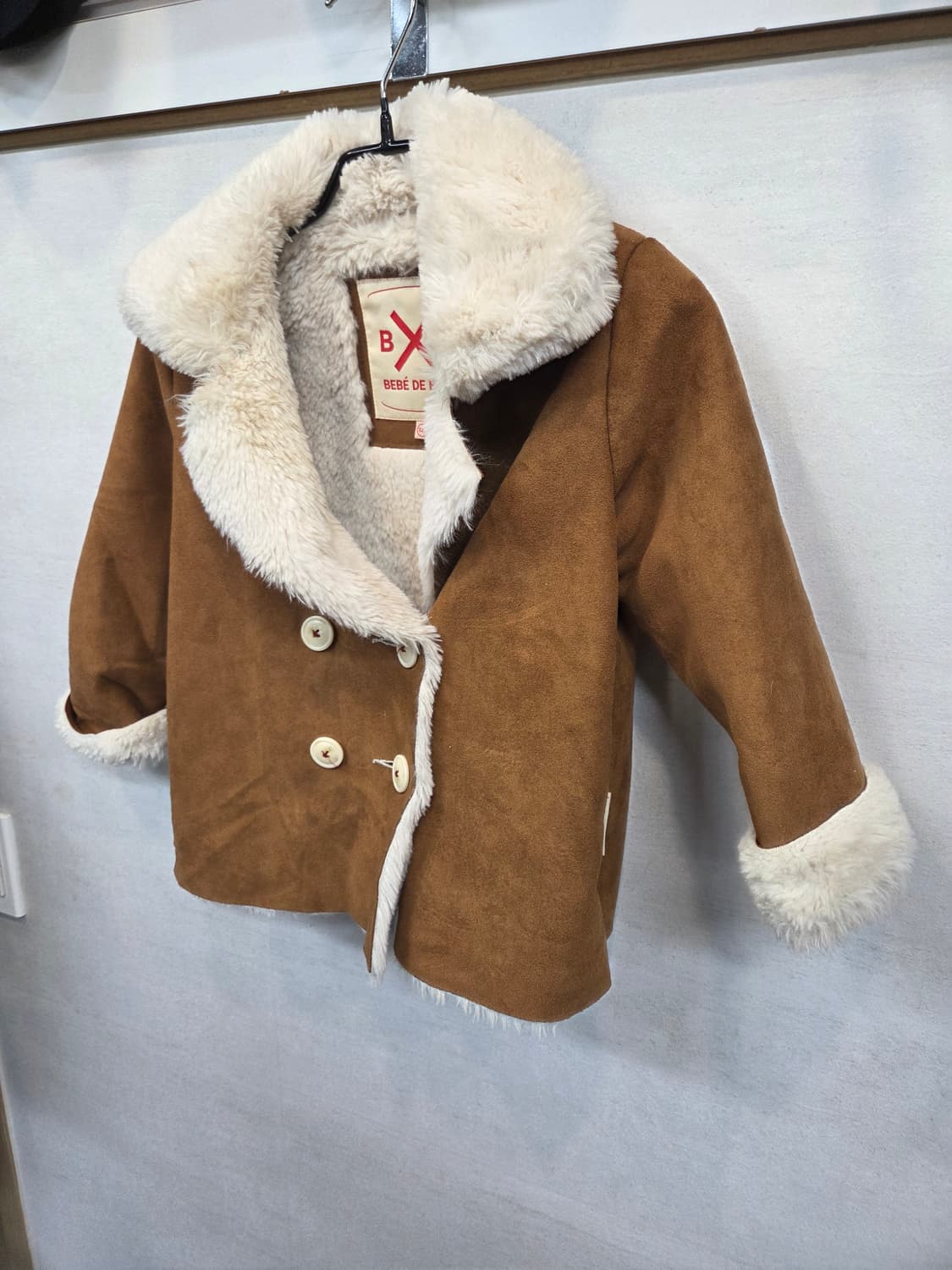 베베드피노 키즈 스웨이드 무스탕 자켓 120 상품이미지5