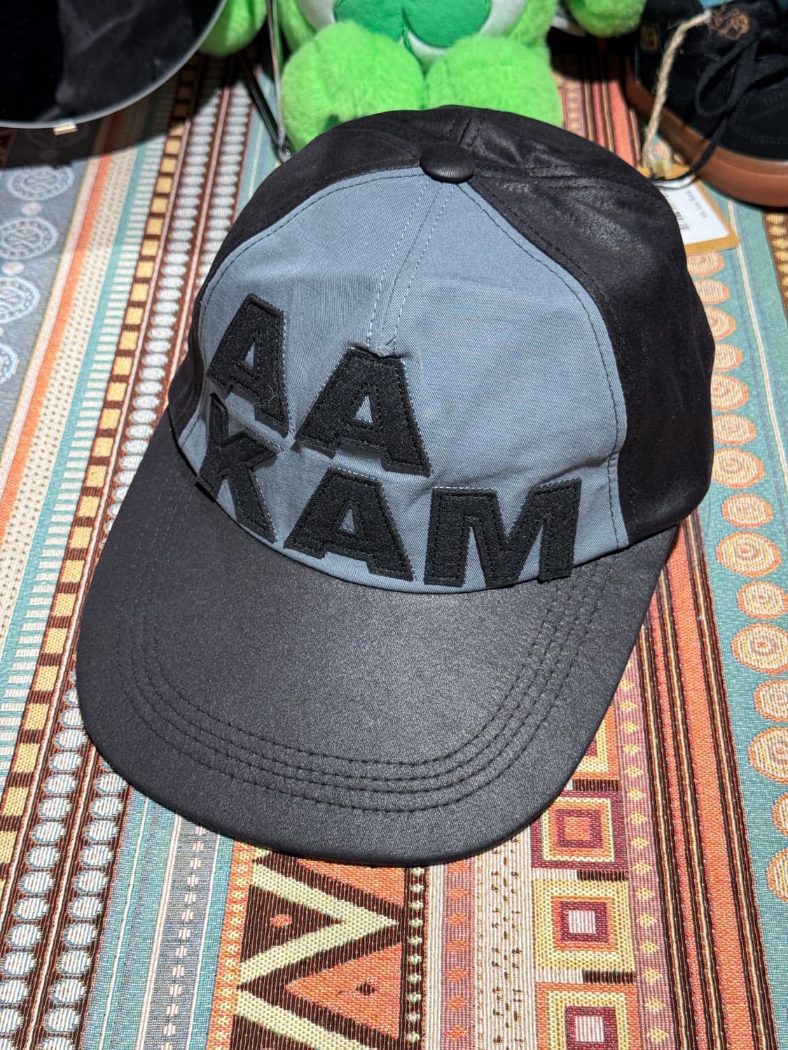 아캄 레더 패치 볼캡 새상품 상품이미지1