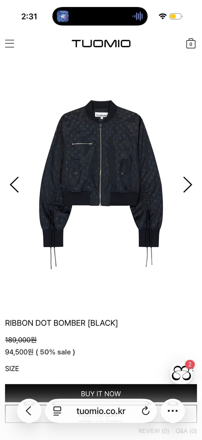 뚜오미오 도트자켓  상품이미지1