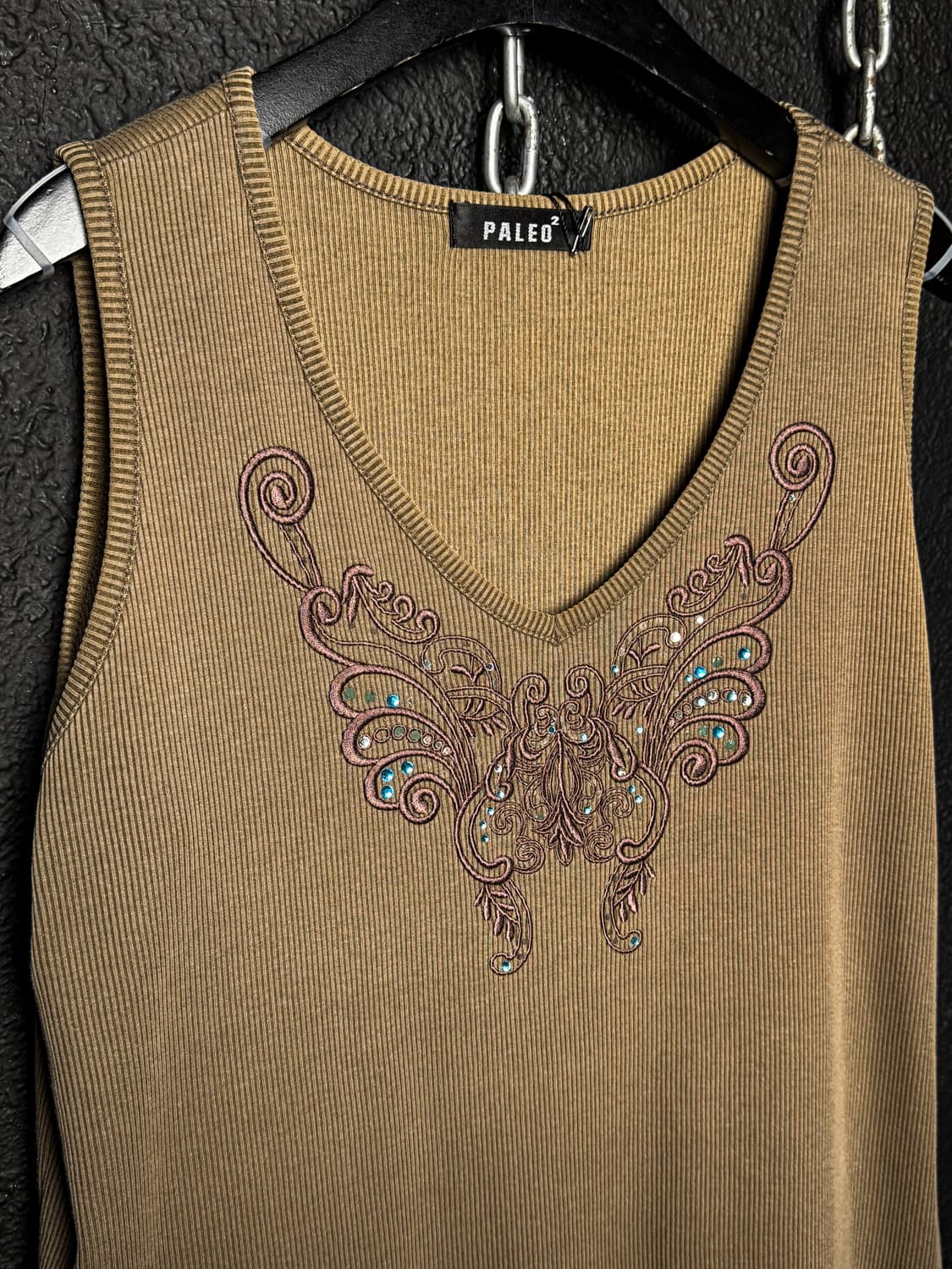 Butterfly Embroidery Sleeveless Top 상품이미지6