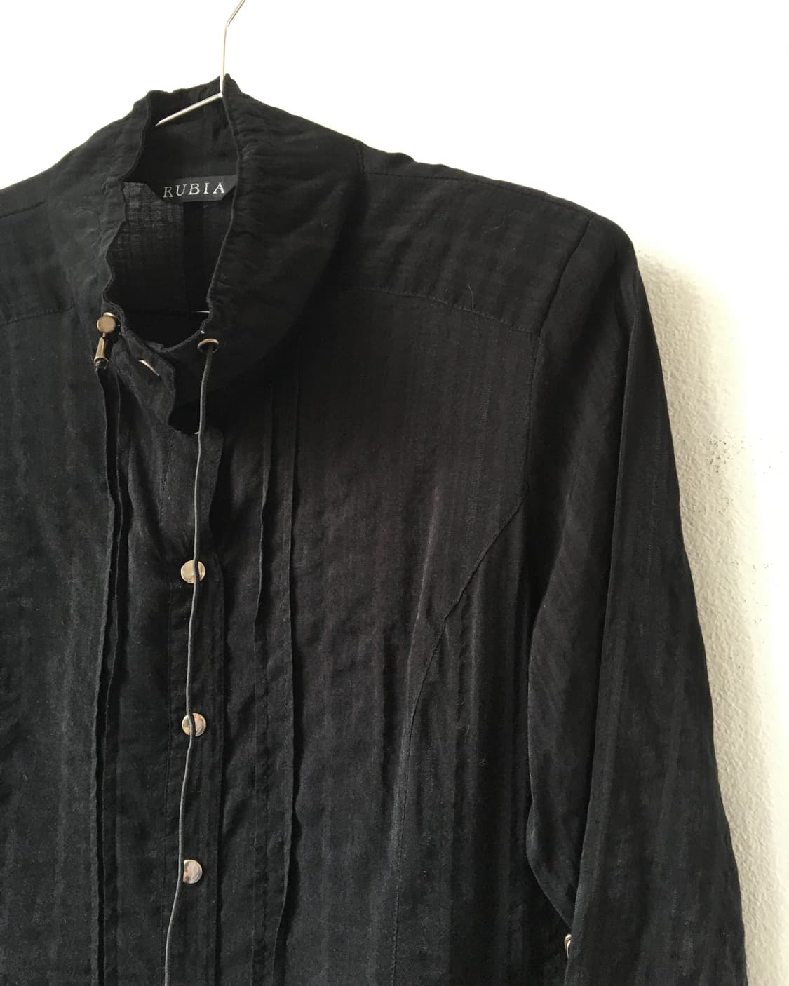 Glossy high neck shirt 상품이미지4