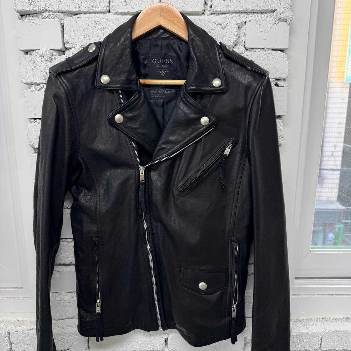 게스 양가죽 라이더 자켓  상품이미지3