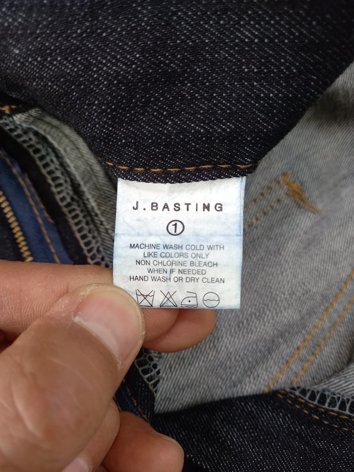 28 J.BASTING Kor 하이웨이스트 테이퍼드 진청 28-912 상품이미지8