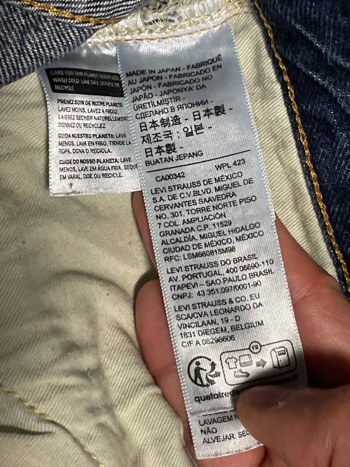 [32X32] 리바이스 LVC 55501 JAPAN 오리지널 핏 데님 상품이미지9