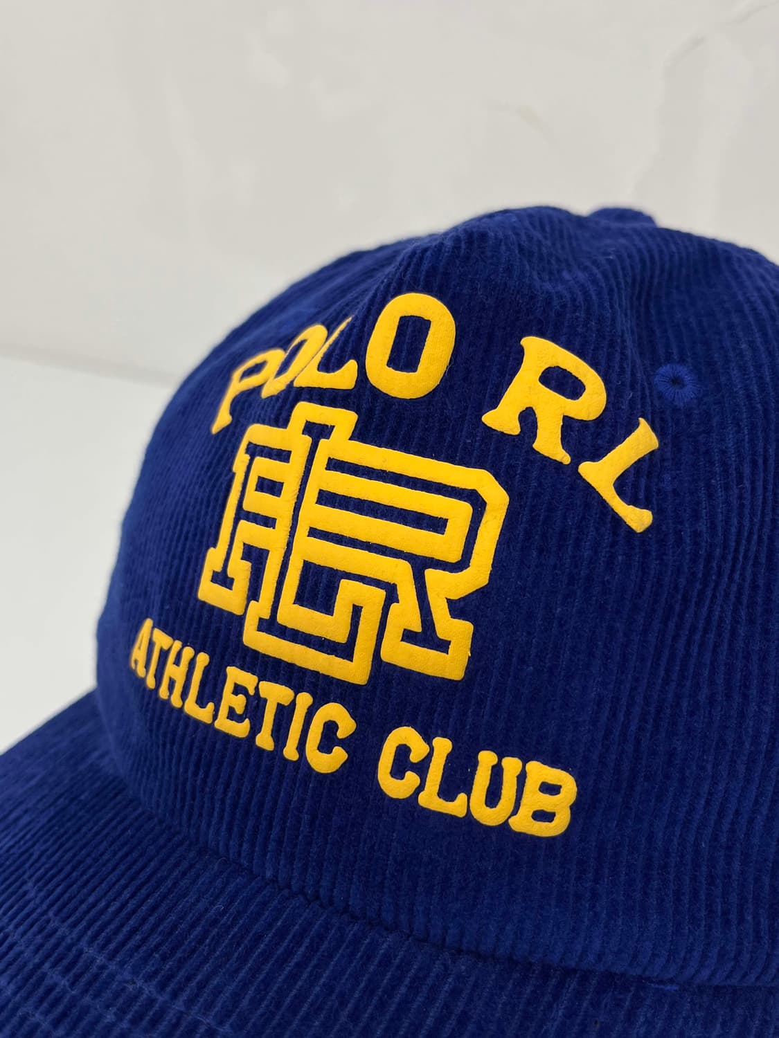 폴로 랄프로렌 로얄네이비 러버 스펠아웃 코듀로이 트러커 볼캡 모자 상품이미지4