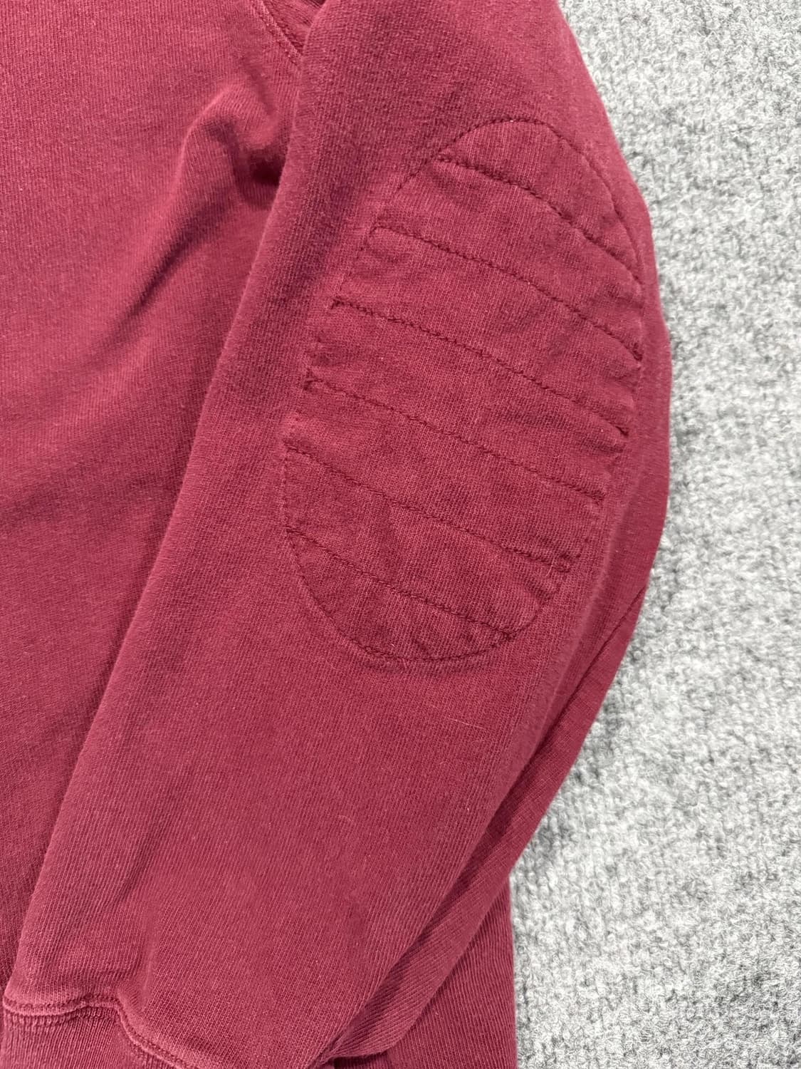 폴로 랄프로렌 빅포니 엘보 패치 럭비 셔츠 버건디 상품이미지6