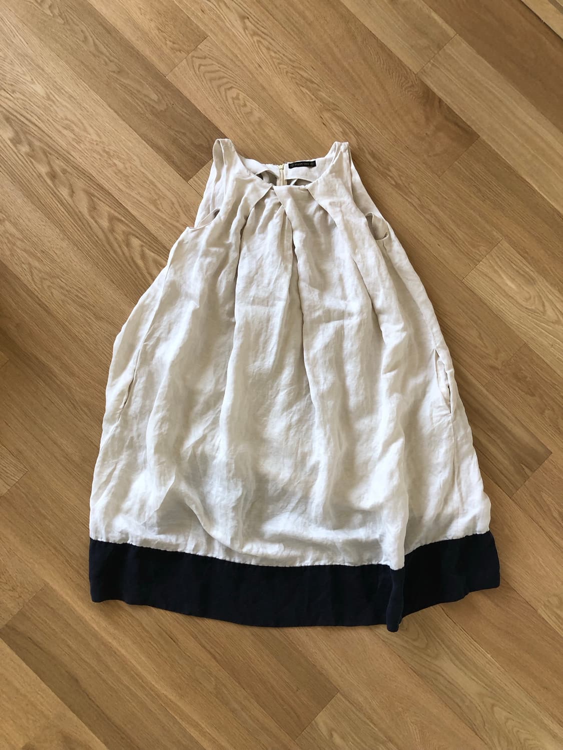 [직수입] 빈티지 리넨 슬리브리스 드레스 상품이미지3