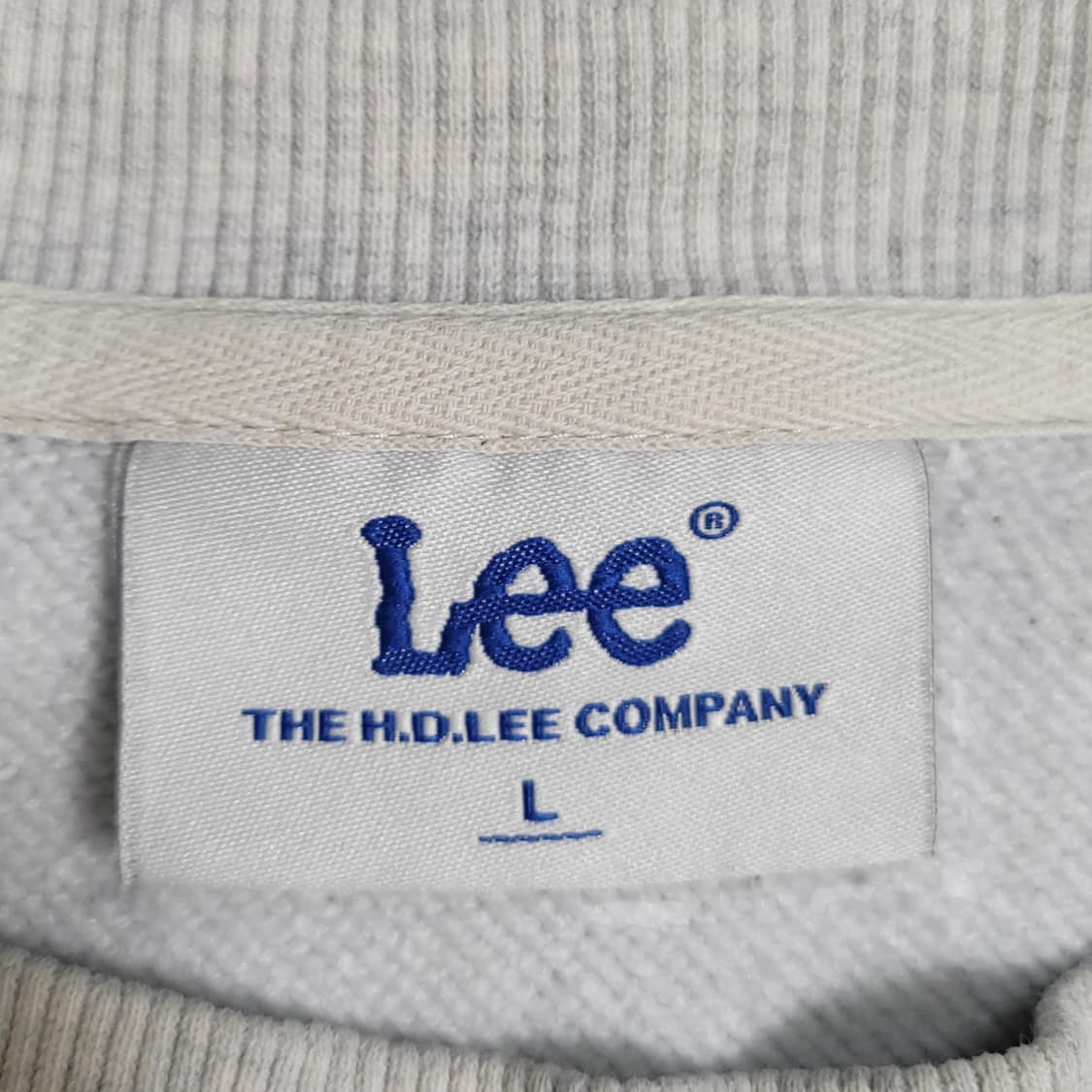 Lee 리 그레이 맨투맨 상품이미지2