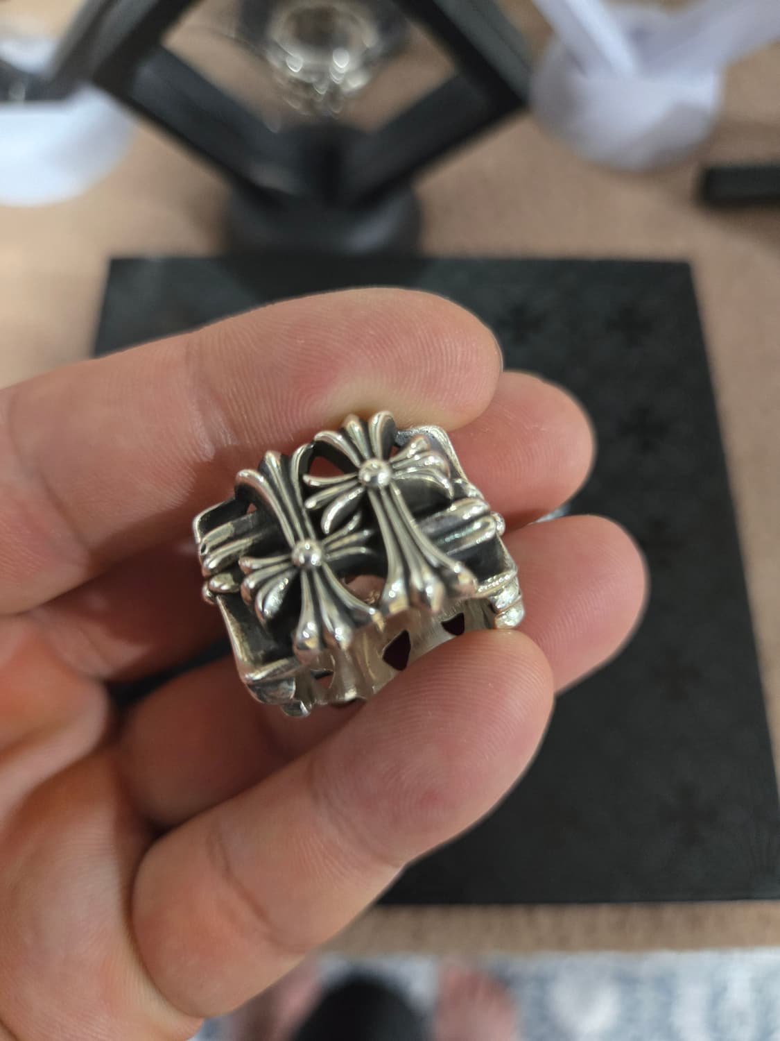 크롬하츠 세메터리 스퀘어링 정품 상품이미지3