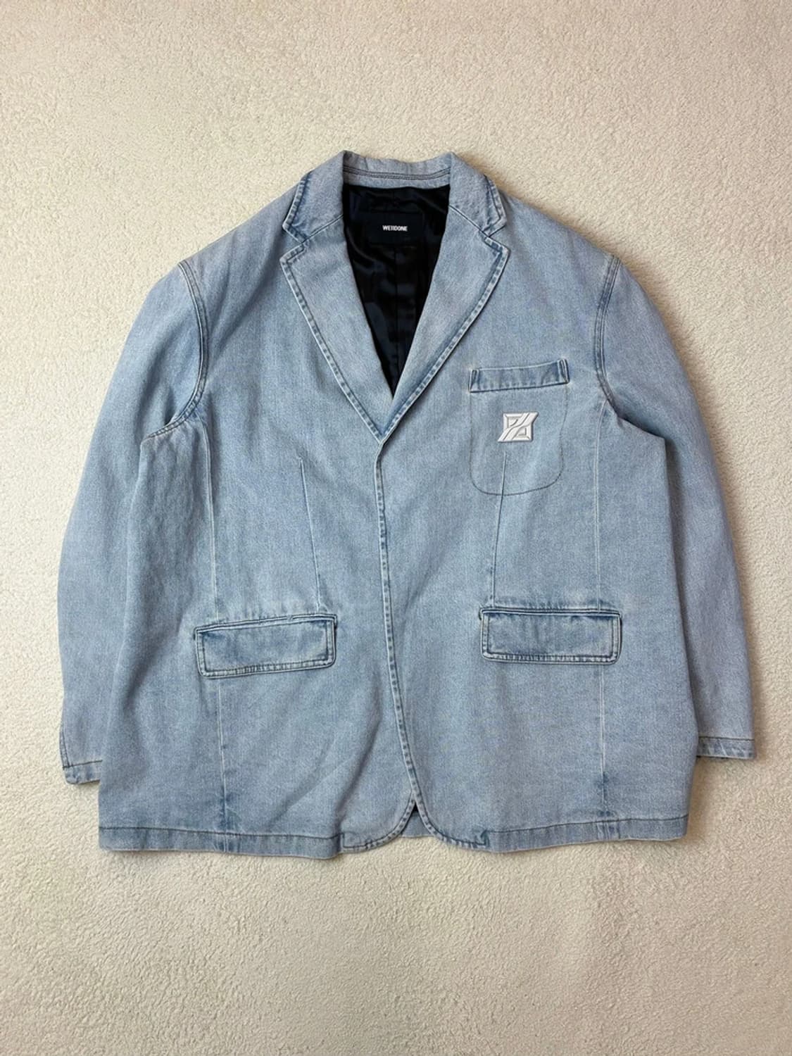 웰던 WE11DONE 22ss 워시드데님 블레이저 PN6099    상품이미지1