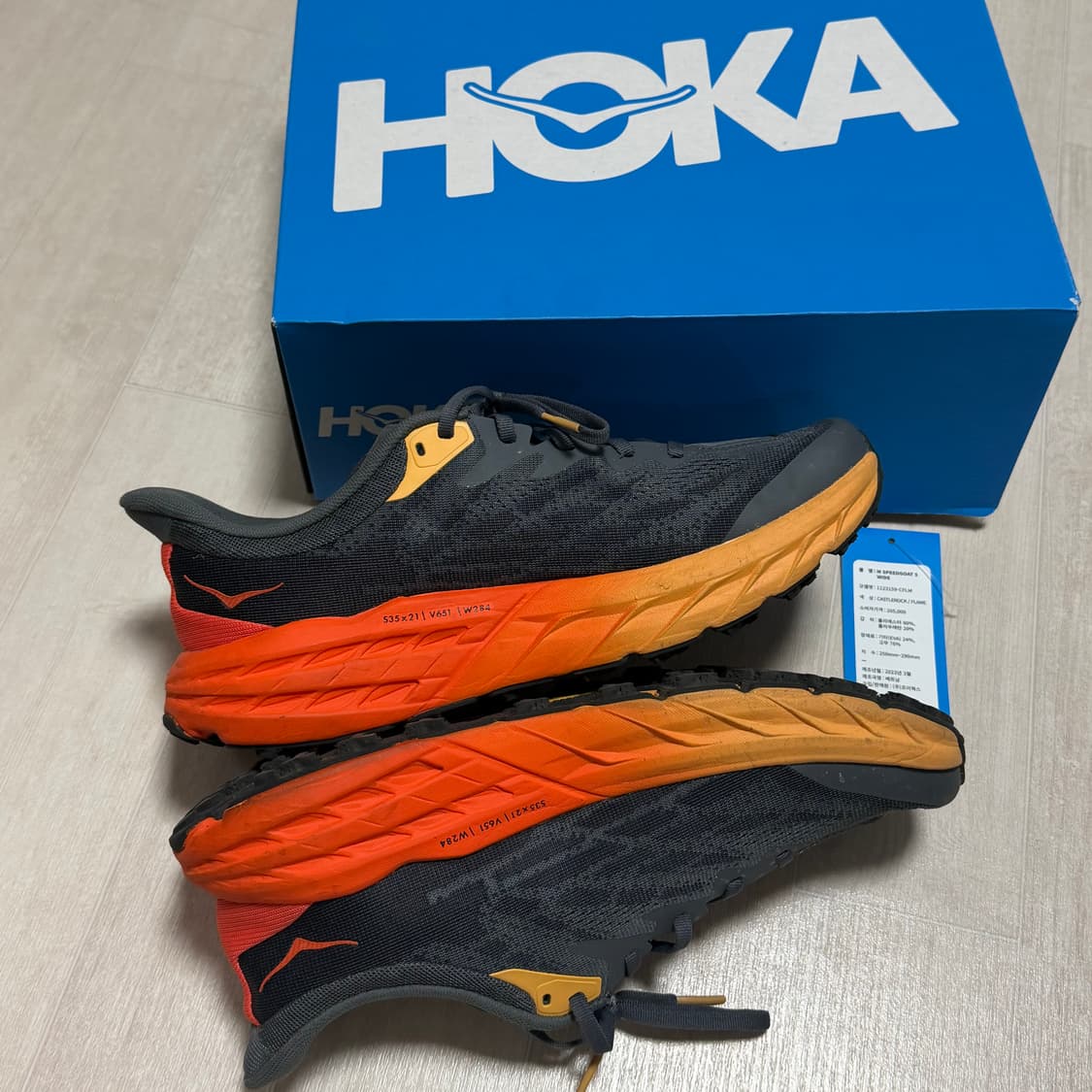 (275) 호카 Hoka 스피드고트5 와이드 캐슬락 플레임 상품이미지4