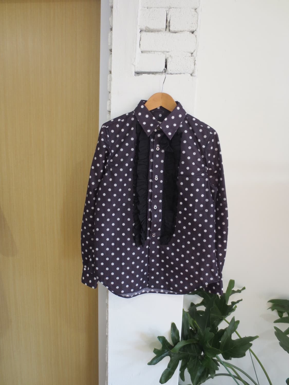 꼼데가르송 도트 프릴 셔츠 상품이미지3