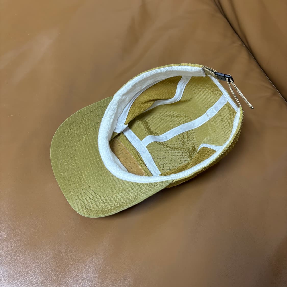 Supreme 슈프림 씨어서커 메쉬 머스타드 캠프캡 모자 Mustard 상품이미지6