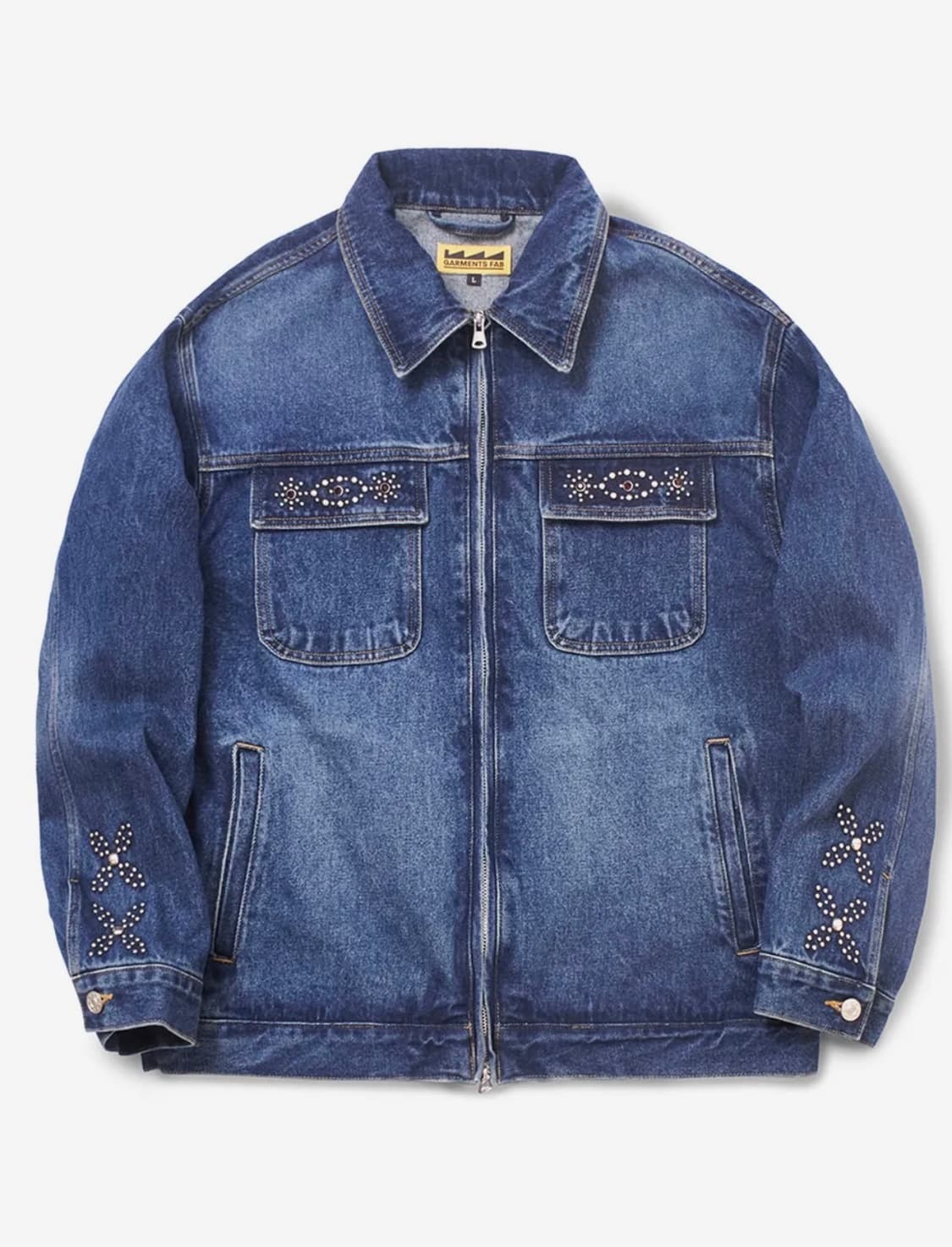가먼츠팹 블루 데님 자켓 상품이미지1
