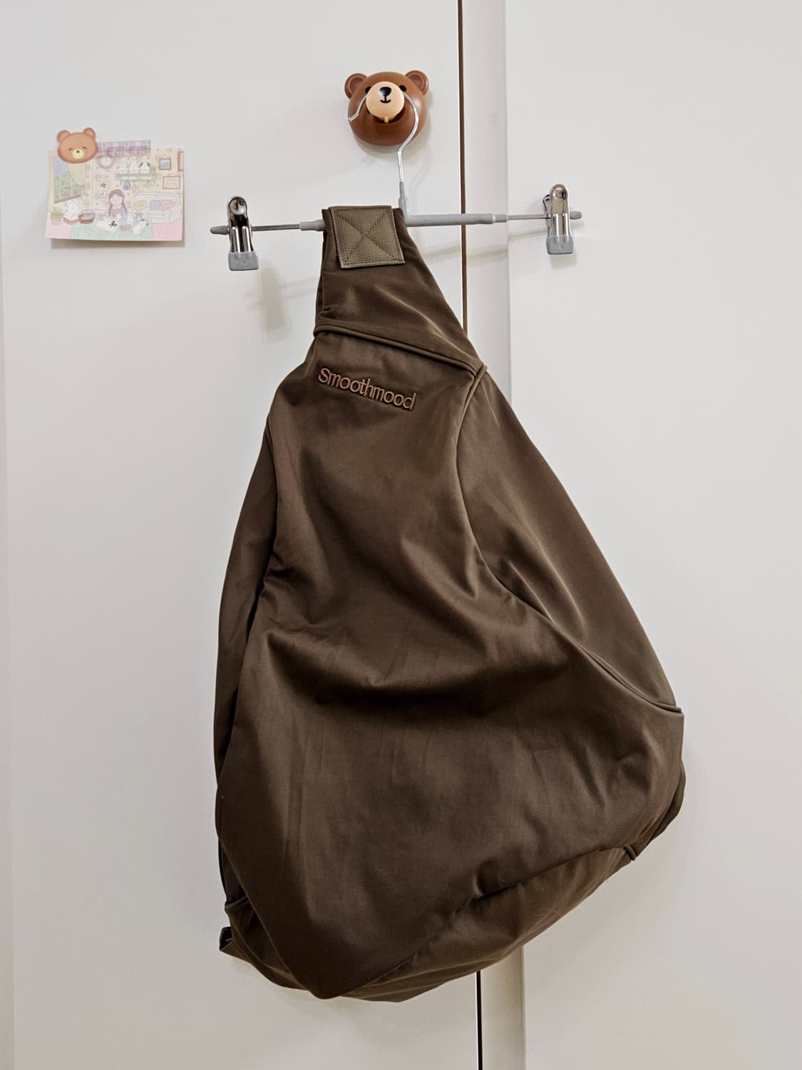 [새상품] 스무드무드 슬링 백팩 카키브라운 상품이미지5