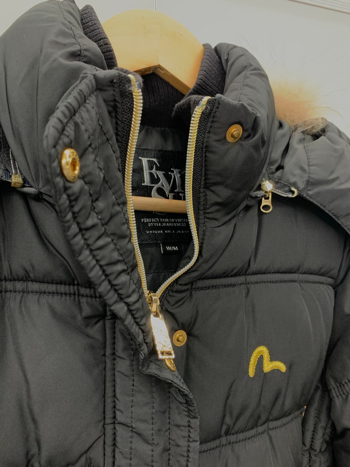 에비수 퍼후드 라인 크롭 패딩 상품이미지7