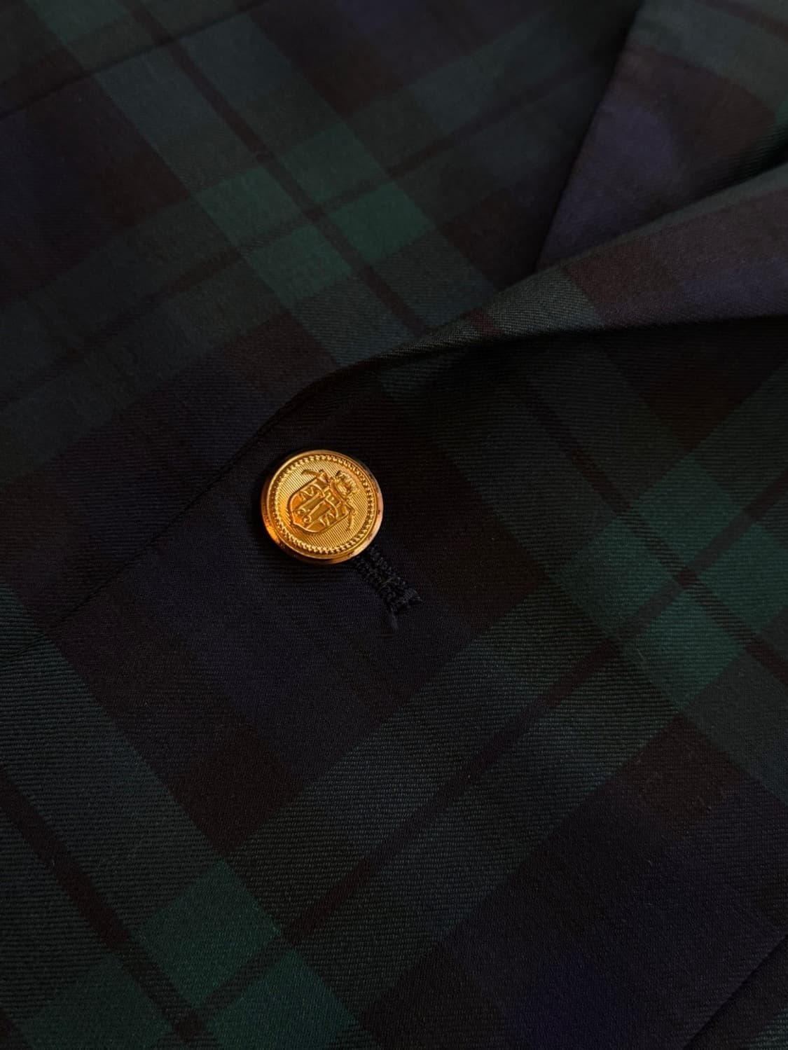 제이프레스 블랙와치 금장 블레이저 55~66 상품이미지6