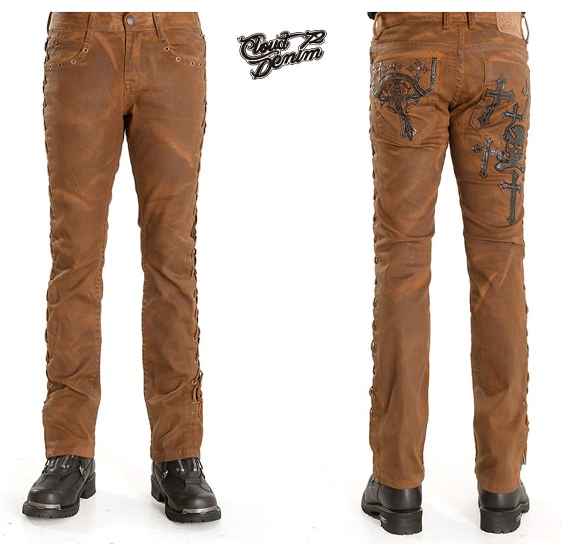 옆트임 웨스턴 브라운 코팅 PANT  상품이미지4