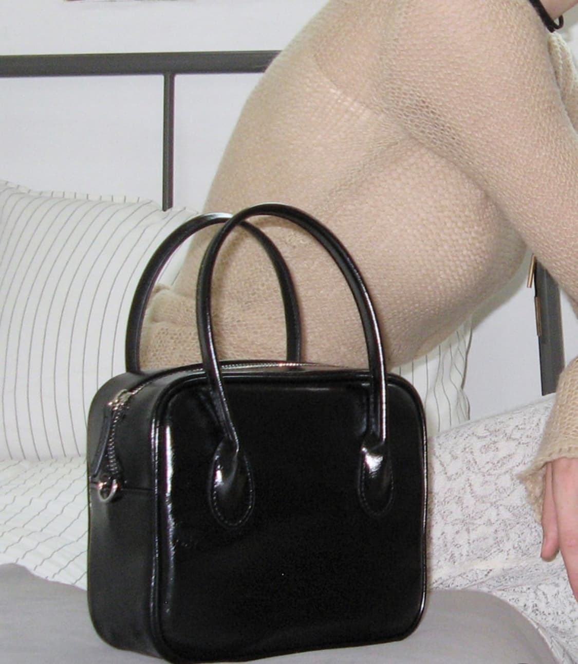 노앤뮤트 블랙 토트백 상품이미지3