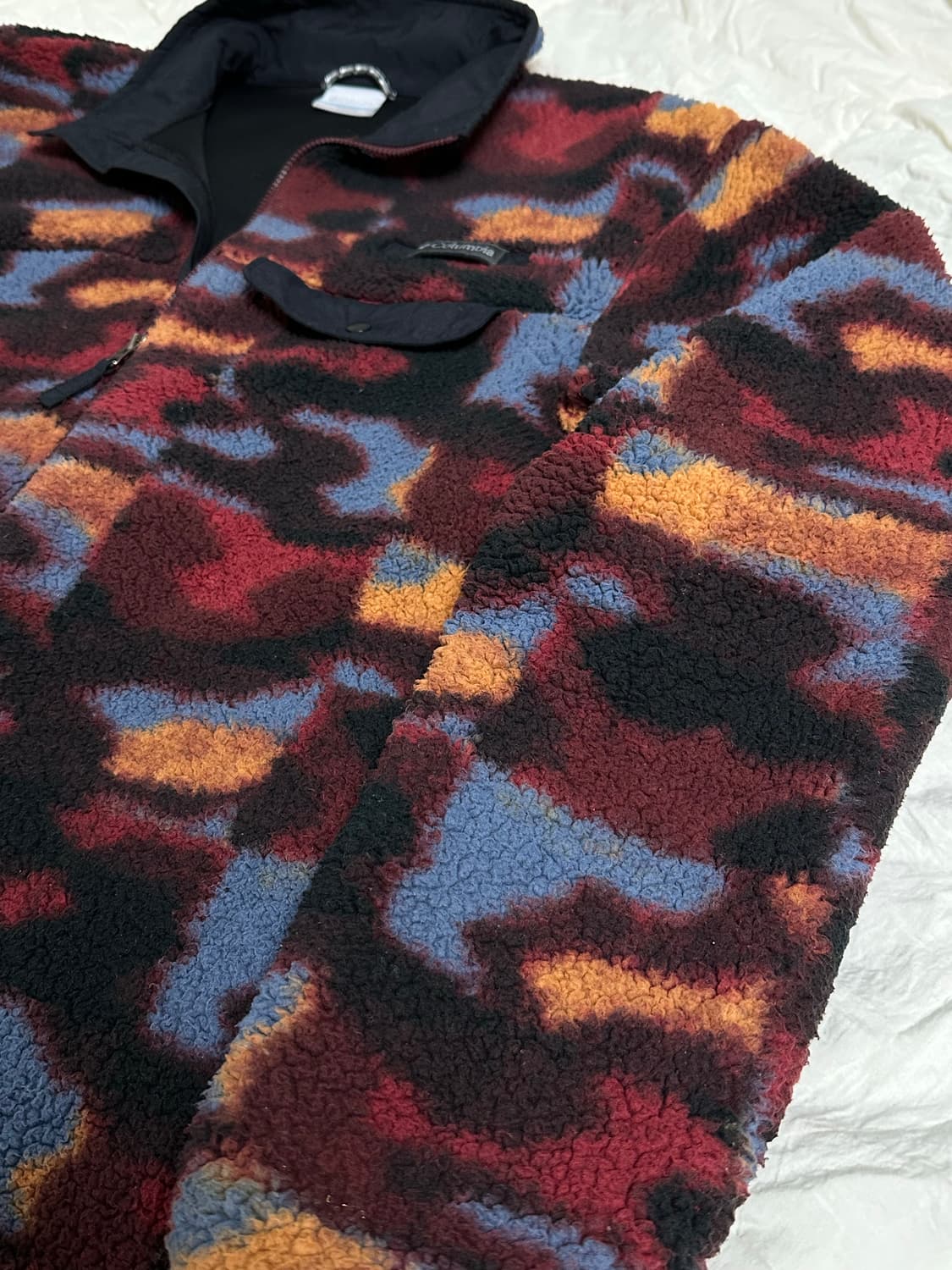 콜롬비아 컬럼비아 퍼플 카모 후리스 플리스 뽀글이  XL  상품이미지6