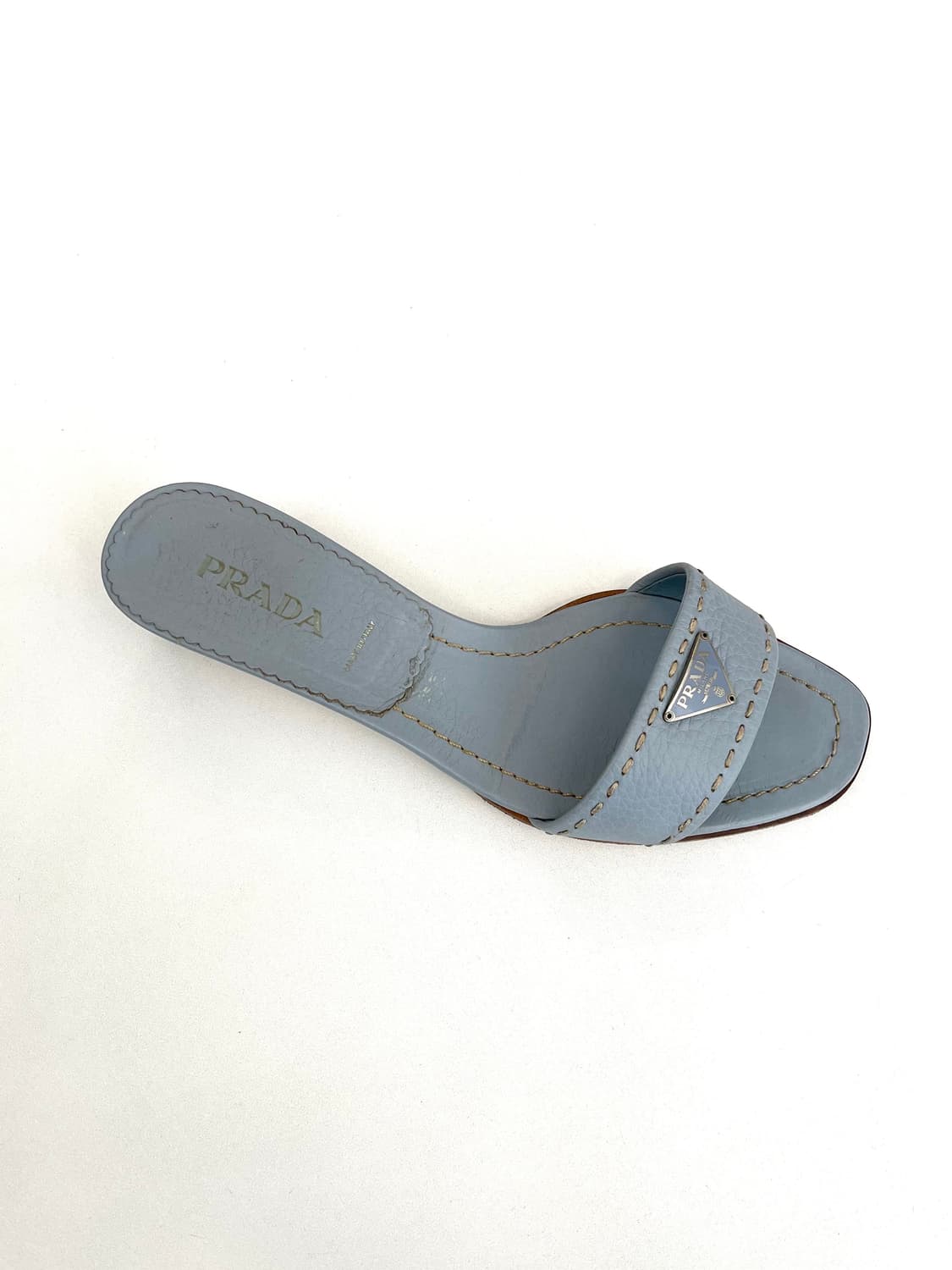 프라다 레더 키튼힐 뮬 상품이미지4