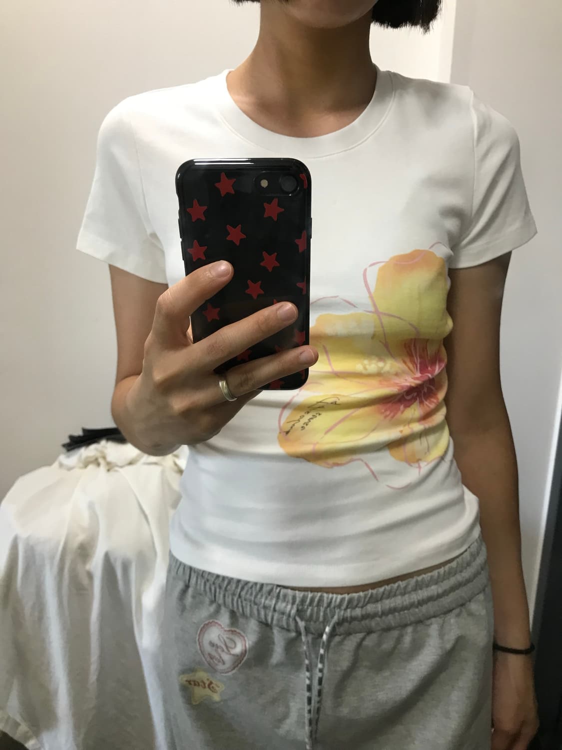 빈티지 꽃 프린팅 반팔티 상품이미지5