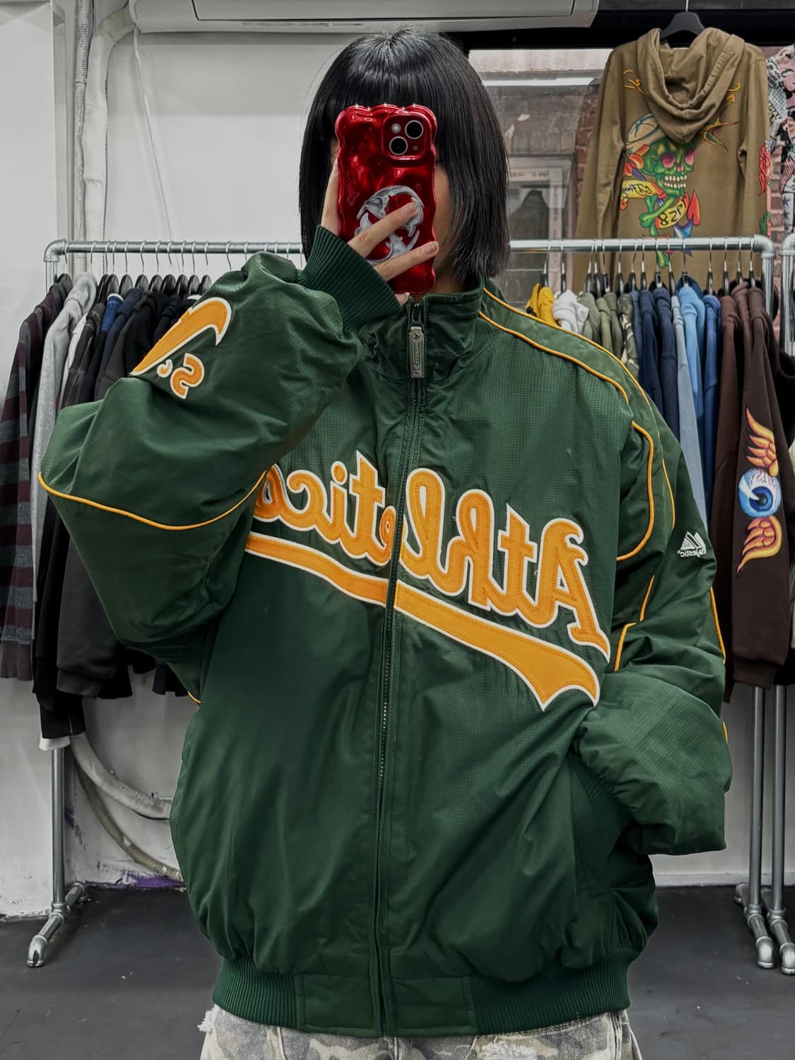 마제스틱 오클랜드 애슬레틱스 스타디움 자켓 상품이미지1