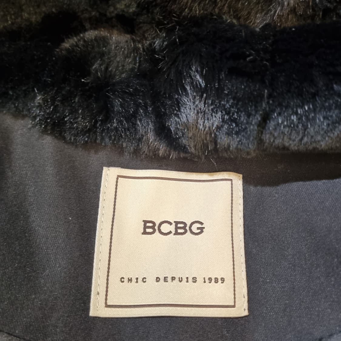 BCBG 블랙 후드 코트 점퍼 상품이미지7