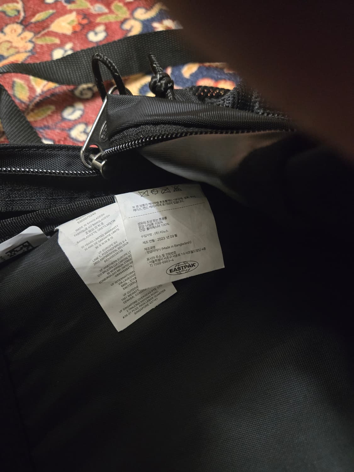 이스트팩 백팩 디렌파워 블랙 상품이미지7