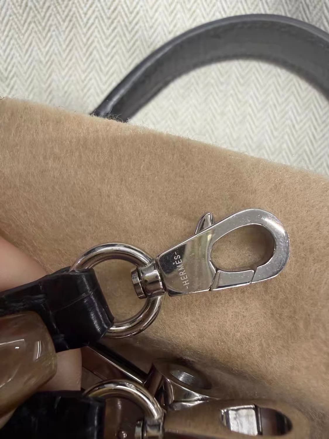 에르메스 미니 켈리백 2세대 엘리게이터 블랙 은장 상품이미지4