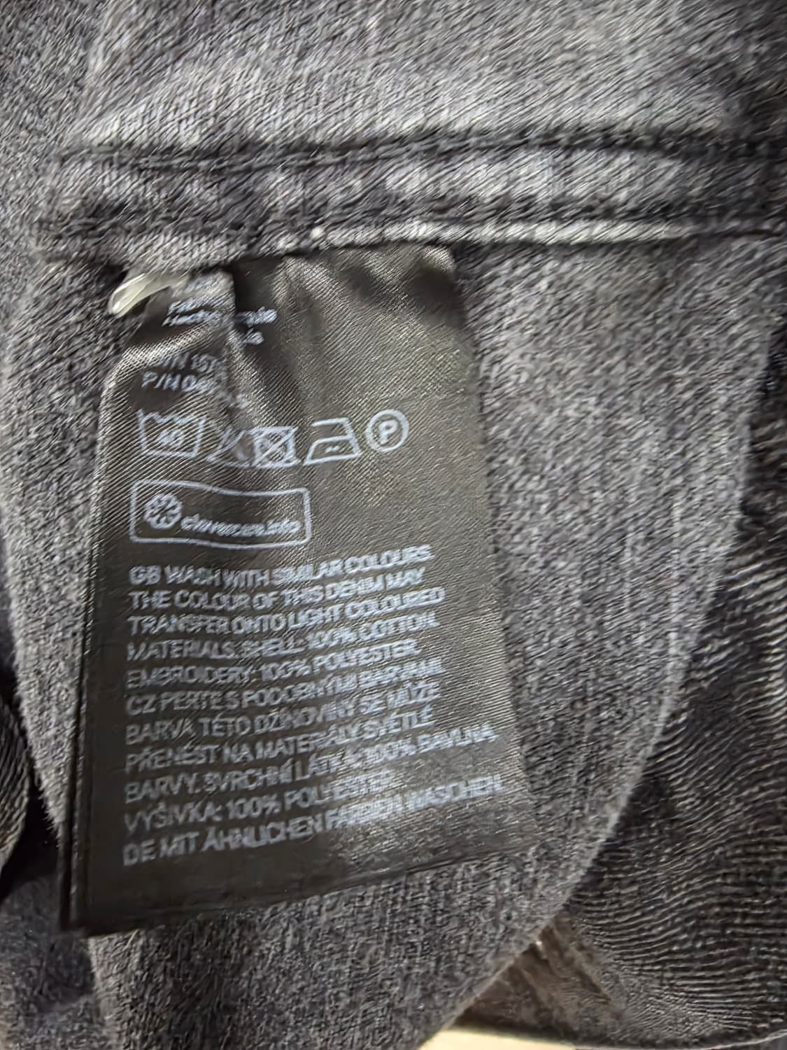 H&M 자수 오버핏 데님 자켓 상품이미지9