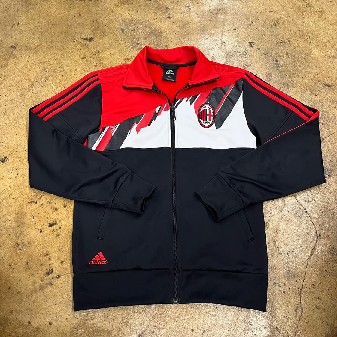 아디다스 ac밀란 검빨 블랙 레드 져지 트랙탑 90 상품이미지2