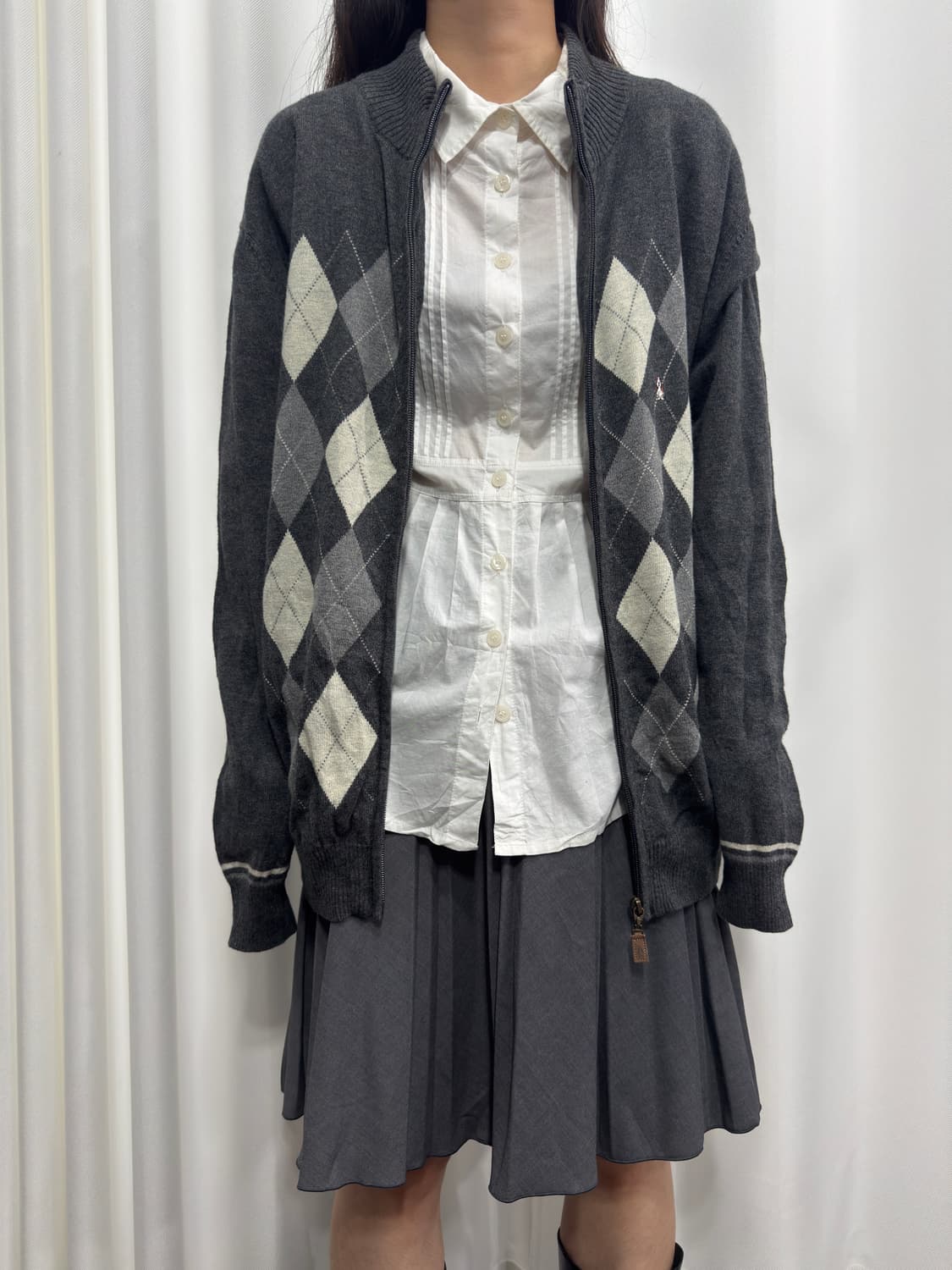 hush puppies argyle knit zipup 상품이미지1