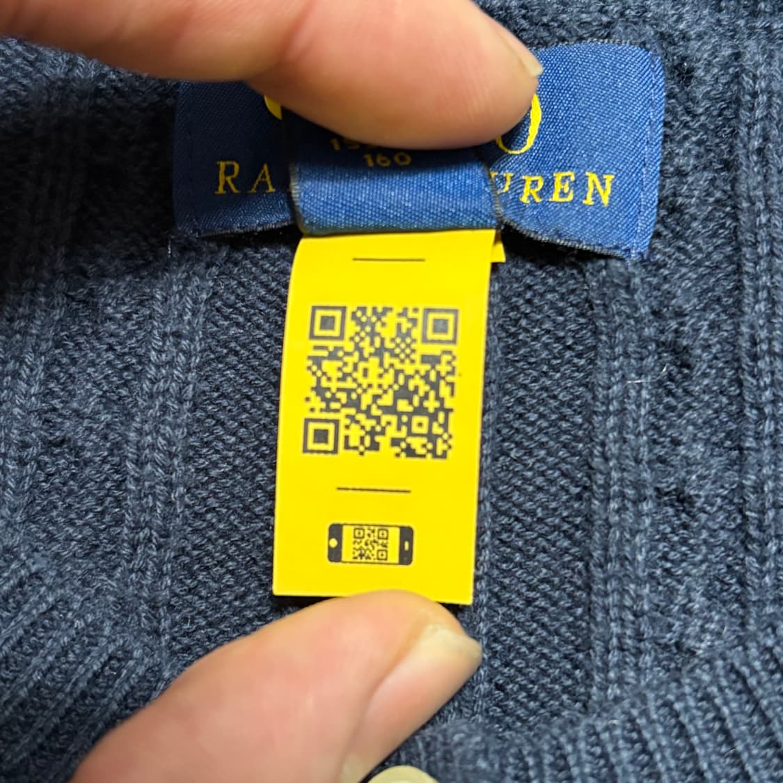 XL 폴로랄프로렌 여성용 네이비 케이블 가디건 상품이미지5