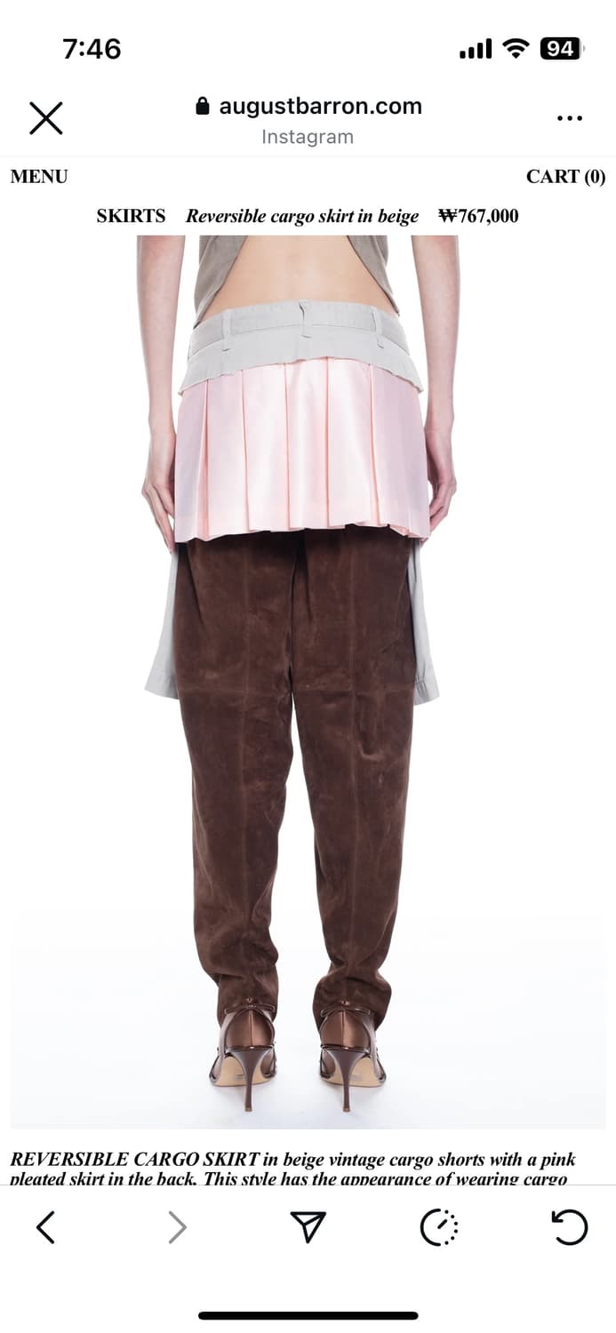 Allin(augustbarron) cargo skirt 상품이미지9