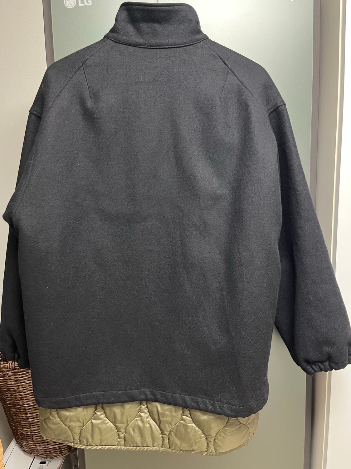 [38]캡틴선샤인 울 퀼팅 레이어드 코치자켓 블랙 상품이미지9