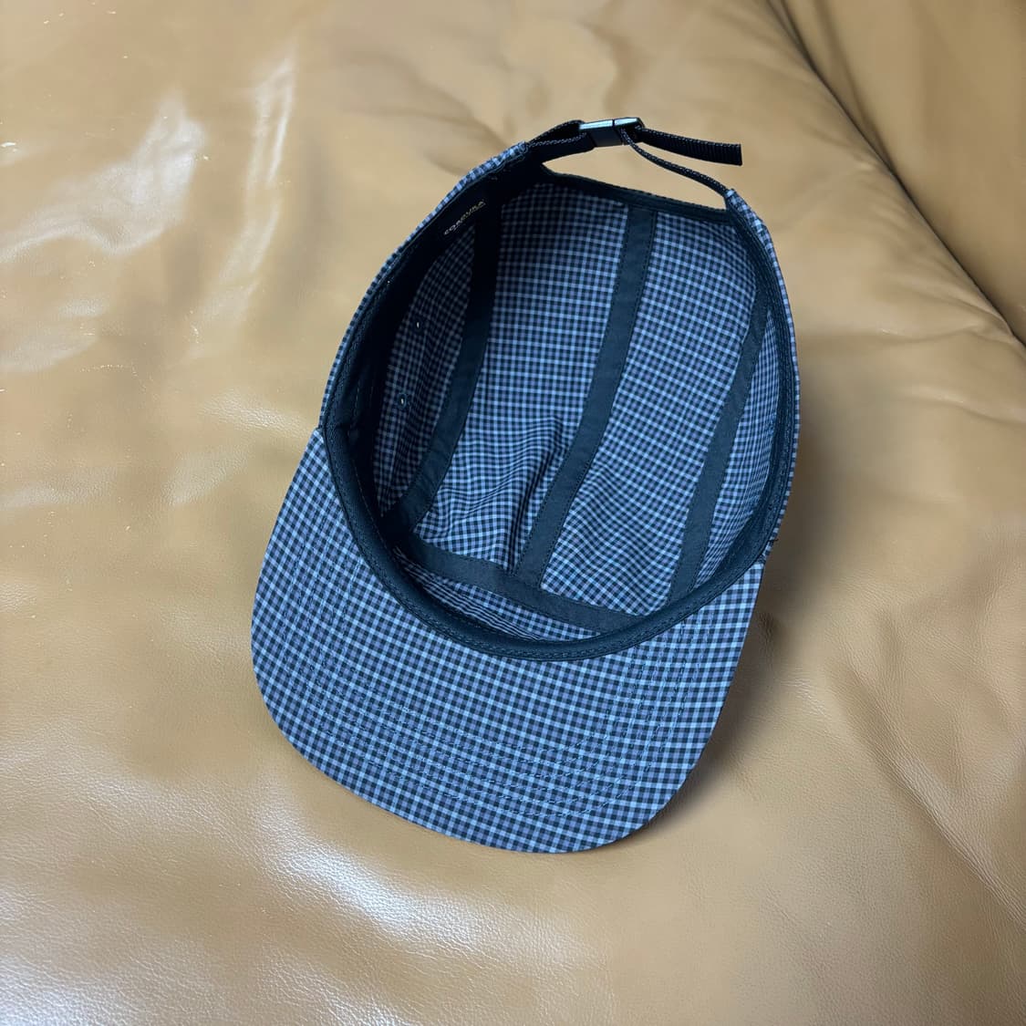 슈프림 캠프캡 모자 박스로고 25ss 코듀라 플레이드 블랙 상품이미지7